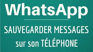 SAUVEGARDER message WhatsApp sur son TELEPHONE comment y exporter une conversation ou discussion [upl. by Ecneitap]