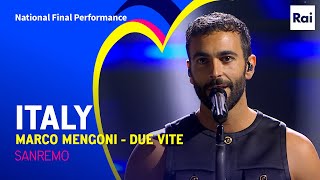 Marco Mengoni  Due Vite  Italy 🇮🇹  National Final Performance  Eurovision 2023 [upl. by Ariam713]