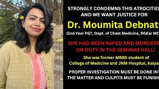 actual story of RGKarmedicalcollege dr moumita debnath who was reped and murdered [upl. by Aser120]