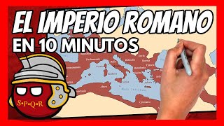 ✅ El IMPERIO ROMANO en 10 minutos  Resumen de la historia de la ANTIGUA ROMA [upl. by Naejeillib]