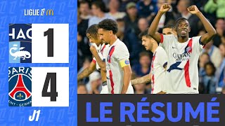 Le Havre  PSG  14  Le Résumé  Ligue 1 202425 [upl. by Tova]