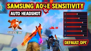 SAMSUNG A04e Free Fire Sensitivity Setting [upl. by Zarah]