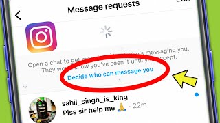 instagram Decide who can message you Settings [upl. by Nywg710]