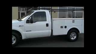 2001 Ford F350 Utility Bed Truck 73 Powerstroke Diesel PROTRUCKSPLUSCOM 9254494747 [upl. by Nuhsar893]