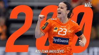 Elma Halilcevic med 200 mål i orange [upl. by Yekim]