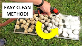 Filter Balls  Easiest Way to Clean Pool Filter Balls [upl. by Cliff]