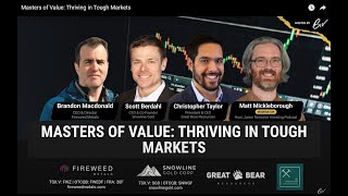 “Masters of Value Thriving in Tough Markets” JRI Hosts Great Bear Snowline and Fireweed Metals [upl. by Im]