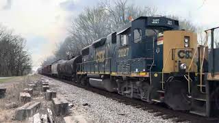 CSX L449 northbound up the grade in Gibson TN [upl. by Edmanda46]