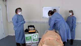 In Hospital Defibrillation Using the Lifepak 1000 AED V3 [upl. by Negem]