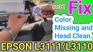 Epson L3111 printer how to Fix color missingEpson Printer Not Printing Black Color Properly fix P1 [upl. by Sup512]