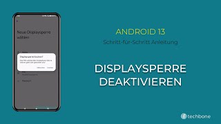 Displaysperre deaktivieren Android 13 [upl. by Joy]