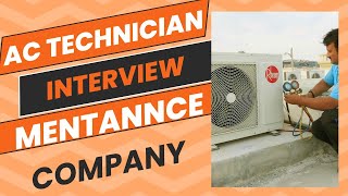 AC technician interview questions and answers  kk technical Dubai [upl. by Meg]