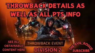 Throwback project and season 2 all pts info Division 2 [upl. by Nuhsed15]