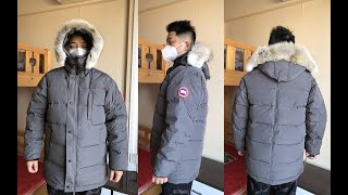 Canada Goose Carson Parka Fusion Fit Heritage Graphite Detailed Review amp Try On [upl. by Letnom]