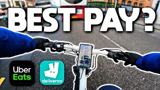 Uber Eats vs Deliveroo  Which PAYS the BEST [upl. by Vito]