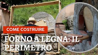 Come costruire un forno a legna 10 perimetro how to build wood fired pizza oven ASMR [upl. by Clarise969]