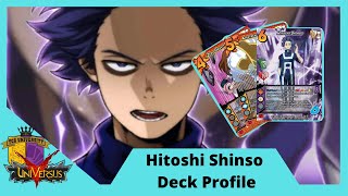 Hitoshi Shinso Void Deck Profile  My Hero Academia TCG [upl. by Ecinahs]