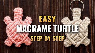 Macrame Turtle Tutorial  DIY macrame  Macrame Turtle Keychain [upl. by Sweeney499]