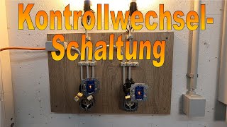 Sparwechselschaltung  Kontrollwechselschaltung  Wechselschaltung verdrahten mit 2 Lampen [upl. by Tarazi814]