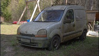 Starting Diesel Renault Kangoo After 4 Years  Test Drive [upl. by Emiolhs]