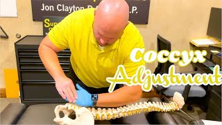 How To Adjust Your Coccyx Tailbone POP  Supra Chiropractic [upl. by Kenny]