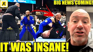 MMA Community react to Demetrious Johnson beating a man twice his sizeDana White teases BIG UK Card [upl. by Yemiaj38]