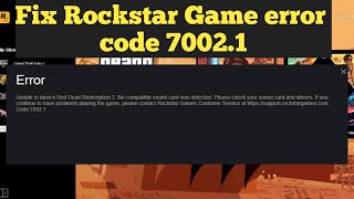 Fix Rockstar Game Launcher error code 70021 with GTA V RDR [upl. by Mahau]