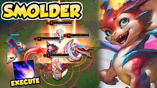 🐉 SMOLDER TAKES FLIGHT adorably ONTO THE RIFT  Smolder PBE Gameplay  Erick Dota [upl. by Enenaej834]