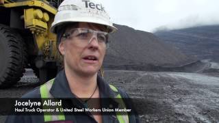 Coal Mining in BC Jocelyne Allard Haul Truck Operator USW [upl. by Shoshanna]