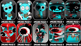 Phase 1 VS Phase 2 VS Phase 3 VS Phase 4 VS Phase 5 VS Phase 6 VS Phases 710 in Incredibox Sprunki [upl. by Aggi539]