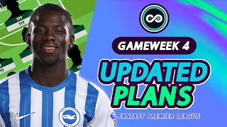 FPL GW4 UPDATED TRANSFER PLANS  MY WILDCARD STRATEGY🃏 [upl. by Boucher]