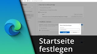 Edge Startseite festlegen  weitere Tipps ✅ Tutorial [upl. by Lysander]