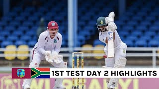 Wi vs sa 1st test 2024 day 2 highlights  west indies vs south africa 1st test day 2 highlights 2024 [upl. by Pattin407]