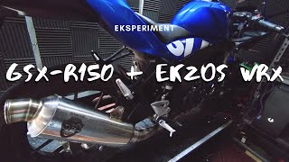 GSXR150 Tukar Ekzos WRX Tanpa Tukar ECU  SUZUKI GSXR150 GSXR 150 [upl. by Alol]