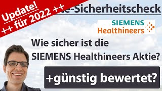 Siemens Healthineers Aktienanalyse – Update 2022 Wie sicher ist die Aktie günstig bewertet [upl. by Surtemed]