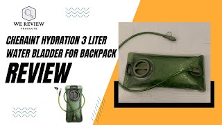 Review CHERAINT Hydration Water 3 Liter Bladder for Hiking Backpack [upl. by Devad]