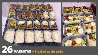 COMO FAZER 26 MARMITAS PARA CONGELAR  MÉTODO FÁCIL E PRÁTICO [upl. by Dacy]