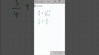 fractions addition 1🔥 maths number mathshorts [upl. by Mireille]