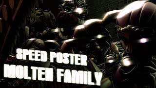 SfmFNaFFFps  Speed poster  MoltenCursed Family [upl. by Korrie]