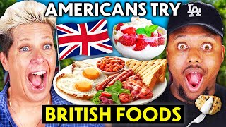 Americans Try Iconic British Food For The First Time [upl. by Aihsekat]