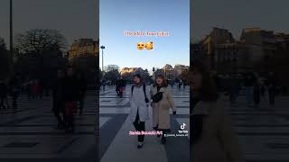 La Tour Eiffel trocadéro chanson de le tac uliw 🥰❤️ paris 🥰 shorts [upl. by Cloutman]