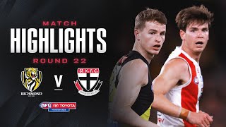 Richmond v St Kilda Highlights  Round 22 2024  AFL [upl. by Nedaj]