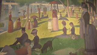 A Sunday Afternoon On The Island Of La Grande Jatte Painting Getting New Frame [upl. by Ergener]