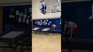 The best set up dunk in the world flip basketball dunk shorts [upl. by Adekan]