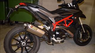 Ducati Hypermotard 821 Akrapovic Exhaust soundcheck [upl. by Onailerua]