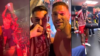 🔴 Olympiacos Players Crazy Celebration After Winning the Conference League 2024 🏆  Fiorentina [upl. by Bobseine]