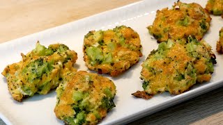 Cheesy Baked Broccoli Bites  Perfect Broccoli Snack  Recipe  162 [upl. by Cal]