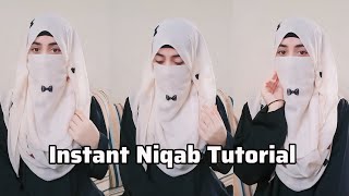 Instant Niqab Tutorial  Cute amp Simple Niqab Style  Hijab with Niqab tutorial  zainab [upl. by Robins570]