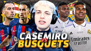 SERGIO BUSQUETS vs CASEMIRO  ¿QUIEN ES MEJOR [upl. by Yoral]