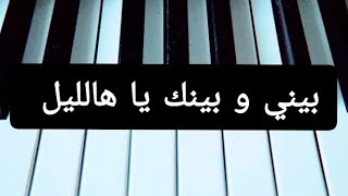 عزف أغنية بيني وبينك يا هالليل [upl. by Mairb]